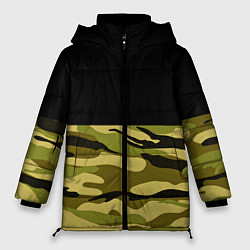 Куртка зимняя женская Лесной Камуфляж, цвет: 3D-черный