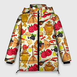 Куртка зимняя женская Народная кухня, цвет: 3D-черный