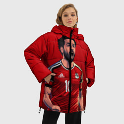 Куртка зимняя женская Мохамед Салах, цвет: 3D-светло-серый — фото 2