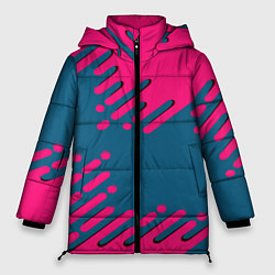 Куртка зимняя женская Геометрия будущего, цвет: 3D-черный