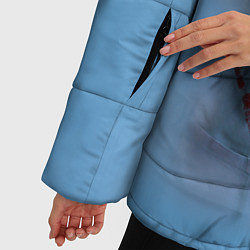 Куртка зимняя женская Костюм врача кровь, цвет: 3D-черный — фото 2