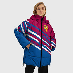 Куртка зимняя женская Barcelona FC: Sport Line 2018, цвет: 3D-светло-серый — фото 2