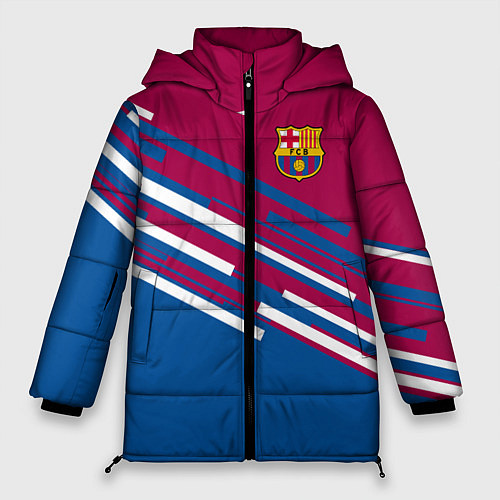 Женская зимняя куртка Barcelona FC: Sport Line 2018 / 3D-Светло-серый – фото 1