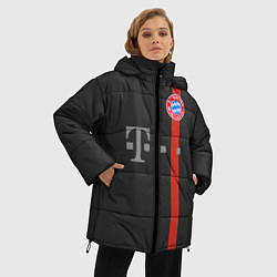 Куртка зимняя женская Bayern FC: Black 2018, цвет: 3D-красный — фото 2