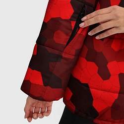 Куртка зимняя женская PUBG: Red Mozaic, цвет: 3D-красный — фото 2