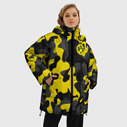 Куртка зимняя женская Borussia 2018 Military Sport, цвет: 3D-черный — фото 2