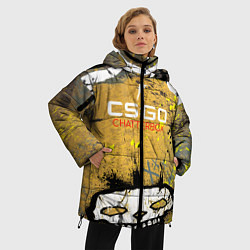 Куртка зимняя женская Cs:go - Chatterbox 2022 Щелкунчик, цвет: 3D-красный — фото 2