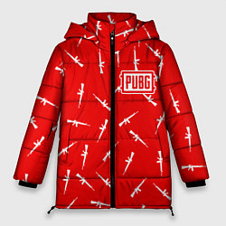 Куртка зимняя женская PUBG: Red Weapon, цвет: 3D-черный