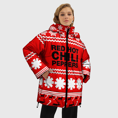 Женская зимняя куртка RHCP: New Year / 3D-Красный – фото 3