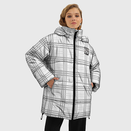 Женская зимняя куртка Dota 2 - Grey logo 2022 / 3D-Красный – фото 3