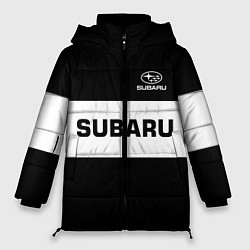 Куртка зимняя женская Subaru: Black Sport, цвет: 3D-красный