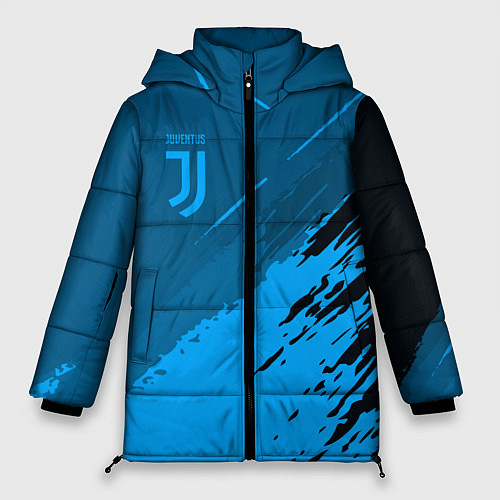 Женская зимняя куртка FC Juventus: Blue Original / 3D-Светло-серый – фото 1
