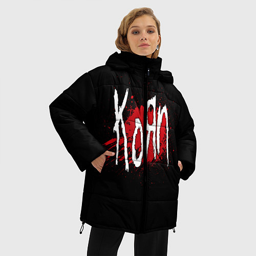Женская зимняя куртка Korn: Blood / 3D-Красный – фото 3