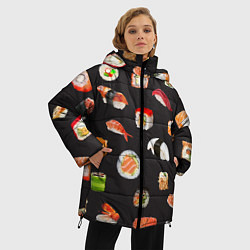 Куртка зимняя женская Планета суши, цвет: 3D-черный — фото 2