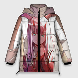 Куртка зимняя женская Darling in the FranXX, цвет: 3D-красный