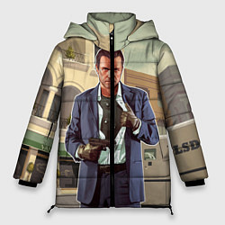 Куртка зимняя женская GTA V: Michael, цвет: 3D-светло-серый