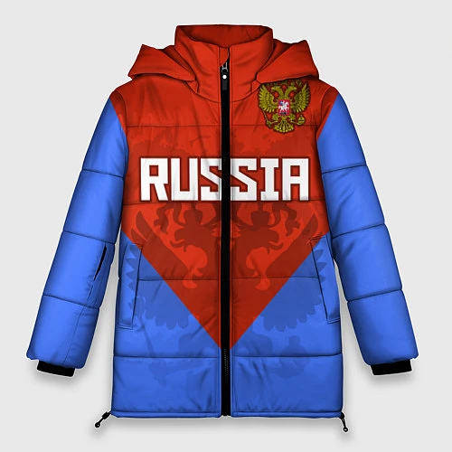 Женская зимняя куртка Russia Red & Blue / 3D-Светло-серый – фото 1