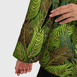 Куртка зимняя женская Ветви ели, цвет: 3D-черный — фото 2