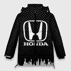 Куртка зимняя женская Honda: Black Side, цвет: 3D-красный