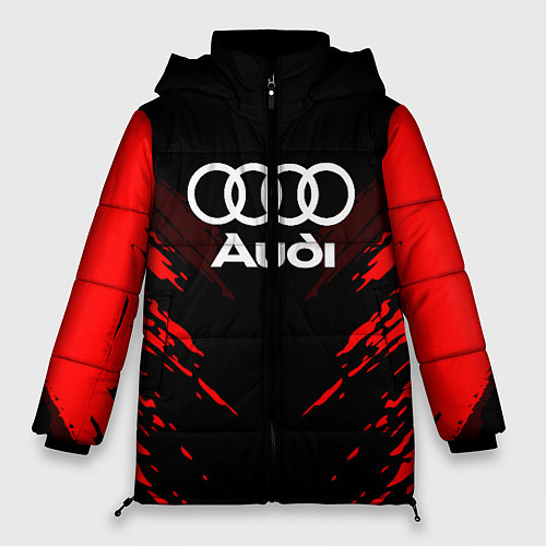 Женская зимняя куртка Audi: Red Anger / 3D-Светло-серый – фото 1
