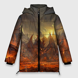 Куртка зимняя женская Linage II: Fire Dragon, цвет: 3D-черный