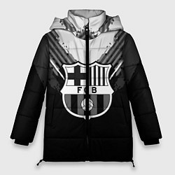 Куртка зимняя женская FC Barcelona: Black Style, цвет: 3D-красный