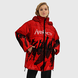 Куртка зимняя женская Агата Кристи: Высший рок, цвет: 3D-черный — фото 2
