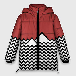 Куртка зимняя женская Горы Твин Пикс, цвет: 3D-черный