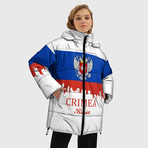 Женская зимняя куртка Crimea, Russia / 3D-Красный – фото 3