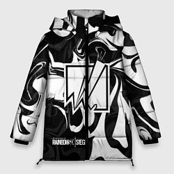 Куртка зимняя женская Rainbow Six: Black & White, цвет: 3D-черный