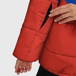 Куртка зимняя женская Российский триколор, цвет: 3D-красный — фото 2