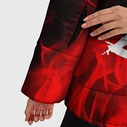 Куртка зимняя женская Fall Out Boy: Red Flame, цвет: 3D-черный — фото 2