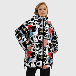 Куртка зимняя женская Funny Pandas, цвет: 3D-черный — фото 2