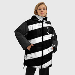 Куртка зимняя женская Juve: B&W Lines, цвет: 3D-черный — фото 2