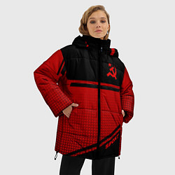 Куртка зимняя женская USSR: Black Sport, цвет: 3D-черный — фото 2