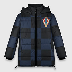 Куртка зимняя женская Сборная Хорватии: Гостевая ЧМ-2018, цвет: 3D-черный