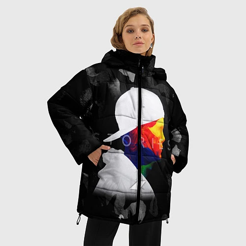 Женская зимняя куртка Avicii: Stories / 3D-Красный – фото 3