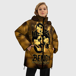 Куртка зимняя женская Bendy and the ink machine, цвет: 3D-черный — фото 2