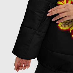 Куртка зимняя женская Славянская роспись, цвет: 3D-черный — фото 2