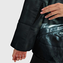 Куртка зимняя женская Камбербэтч в капюшоне, цвет: 3D-черный — фото 2