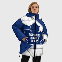 Куртка зимняя женская Toronto Maple Leafs, цвет: 3D-красный — фото 2