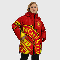 Куртка зимняя женская FC Man United: Red Exclusive, цвет: 3D-красный — фото 2