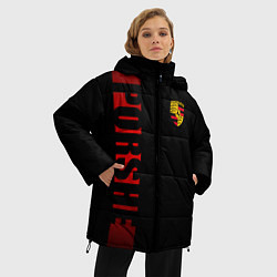 Куртка зимняя женская Porsche: Red Line, цвет: 3D-черный — фото 2