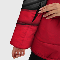 Куртка зимняя женская Volvo: Red Carbon, цвет: 3D-красный — фото 2