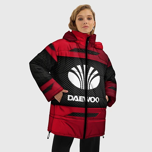 Женская зимняя куртка Daewoo Sport / 3D-Красный – фото 3