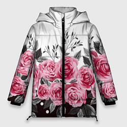 Куртка зимняя женская Roses Trend, цвет: 3D-черный