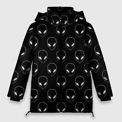 Куртка зимняя женская Watch Aliens, цвет: 3D-светло-серый