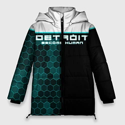 Куртка зимняя женская Detroit: Cyber Hexagons, цвет: 3D-черный