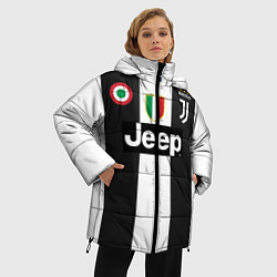 Куртка зимняя женская FC Juventus 18-19, цвет: 3D-черный — фото 2