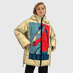 Куртка зимняя женская BoJack Obey, цвет: 3D-светло-серый — фото 2
